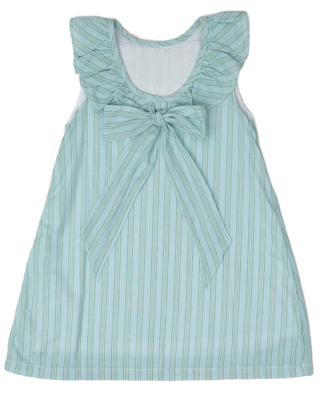 Ally Kole Blue & Green Stripe Dress