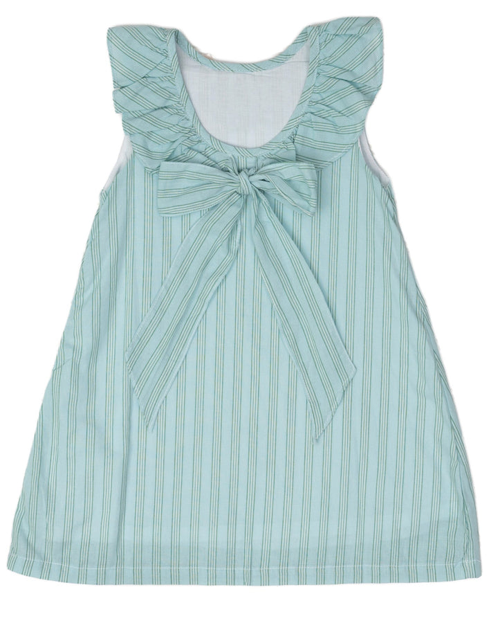 Ally Kole Blue & Green Stripe Dress