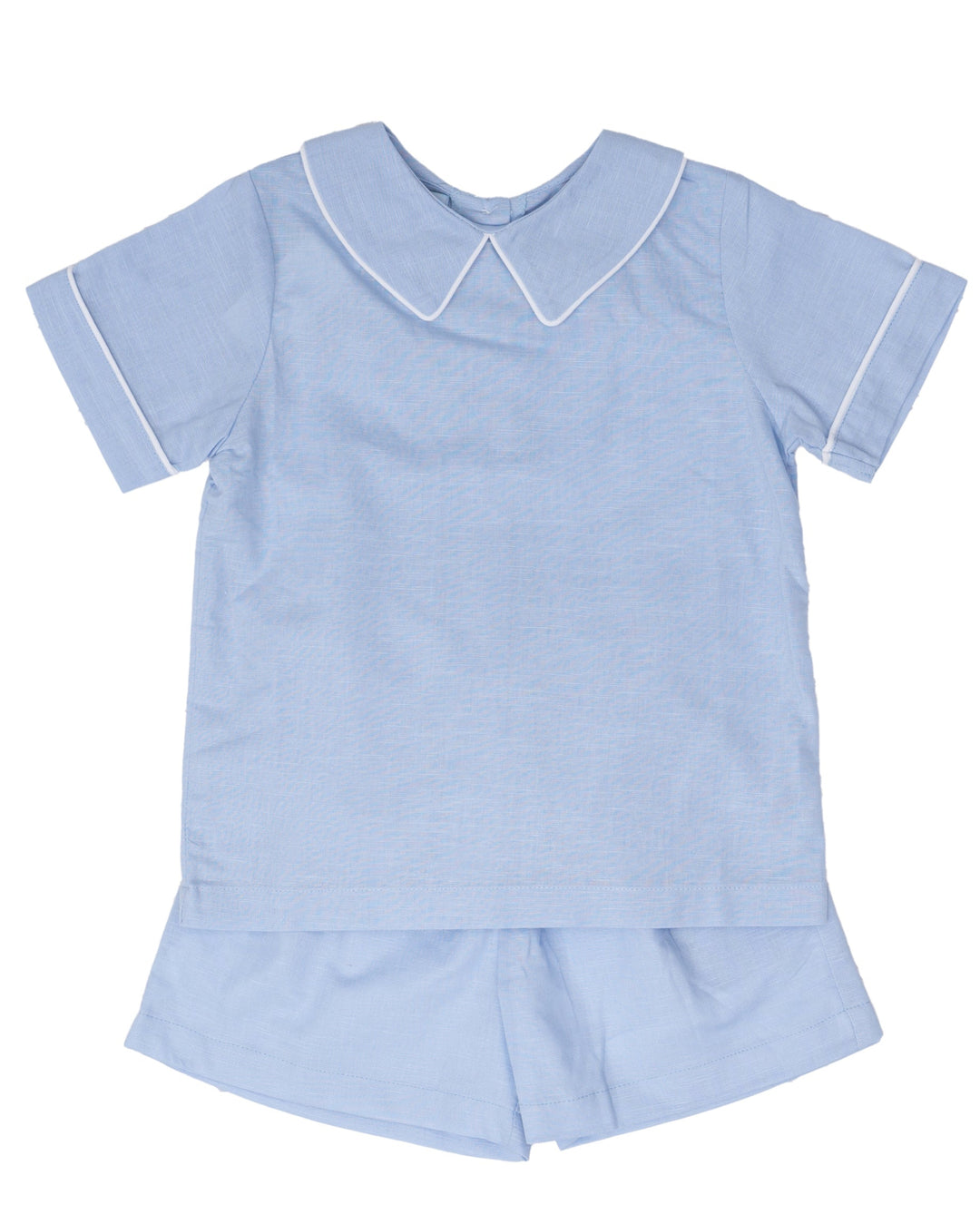 Jeremiah Blue With White Trim Short Set