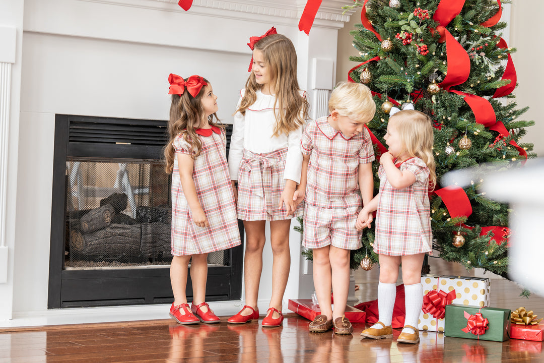 Cynthia Festive Plaid Dress