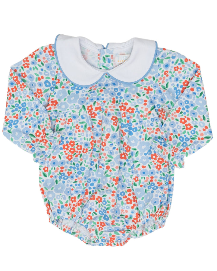 Mary Mills Blue Red Floral Bubble