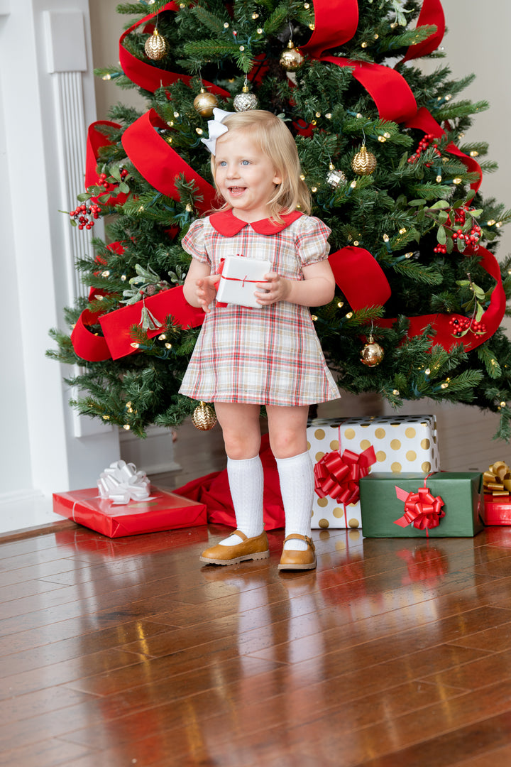Deanna Festive Plaid Bloomer Set