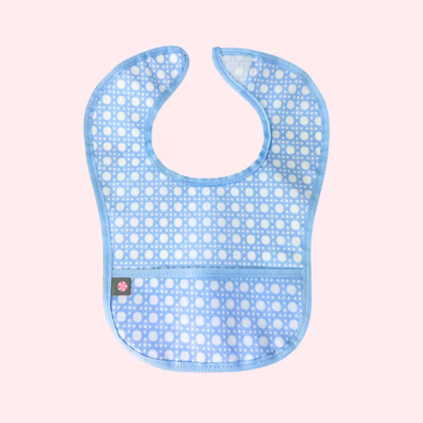 Baby Blue Bungalow Bib