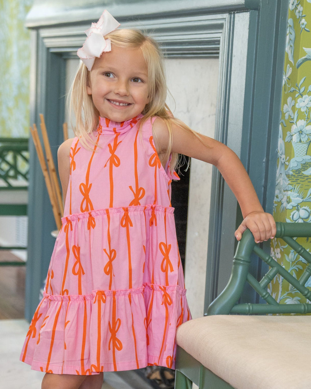 Addison Pink Bow Dress