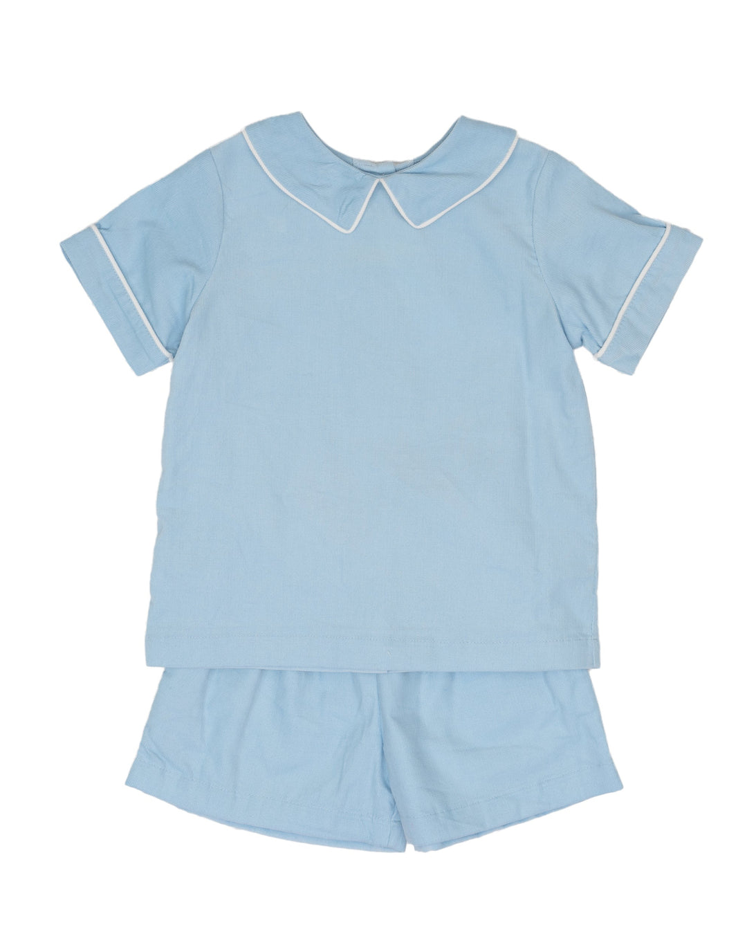 Crawford Blue Cord Short Set