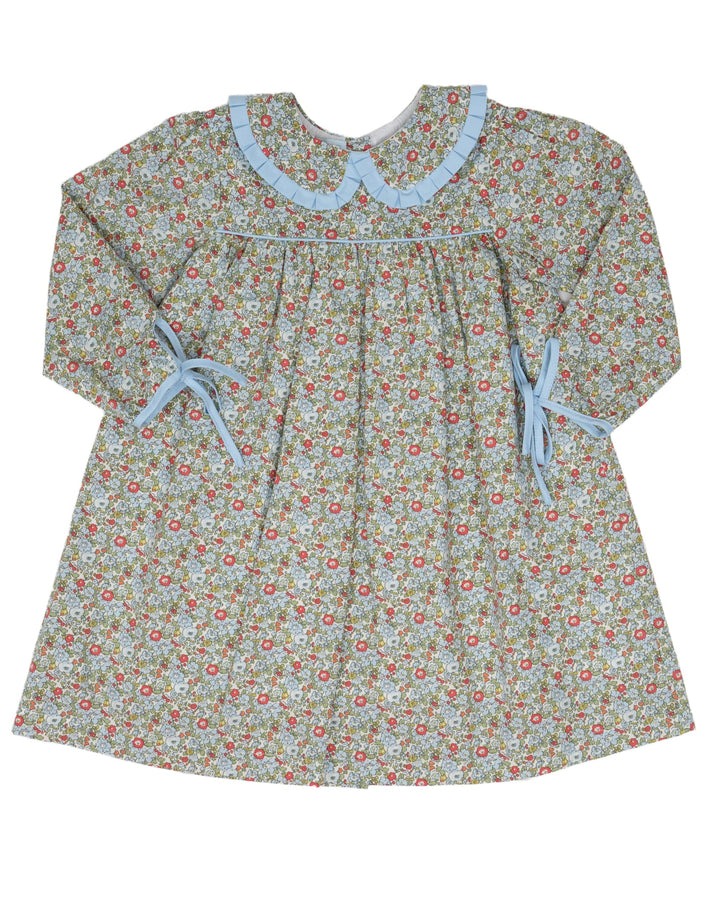 Cecilia Green & Blue Floral Dress