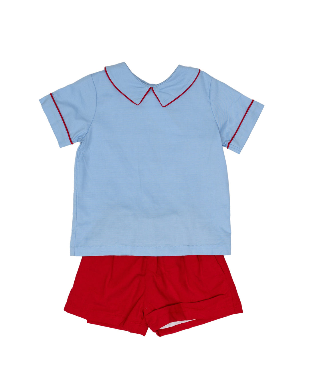 John Blue & Red Short Set
