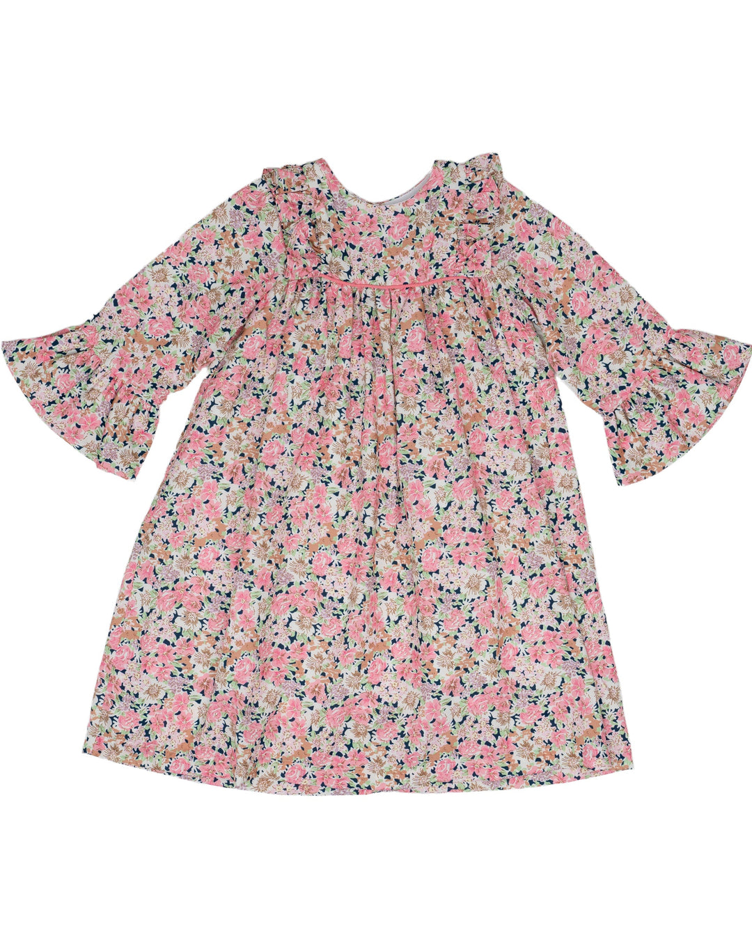 Sydney Navy & Pink Floral Dress