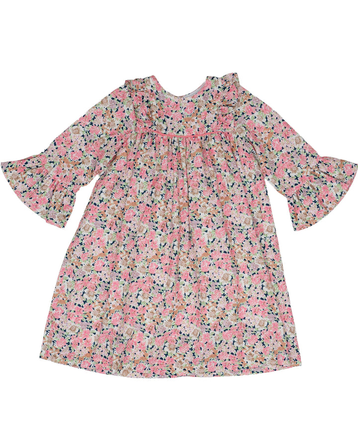 Sydney Navy & Pink Floral Dress