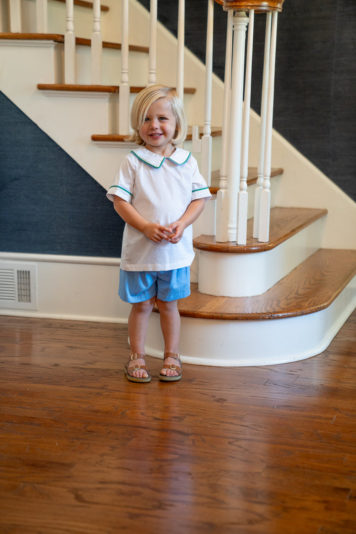 John Blue & Green Short Set