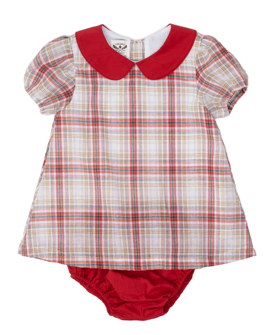 Deanna Festive Plaid Bloomer Set