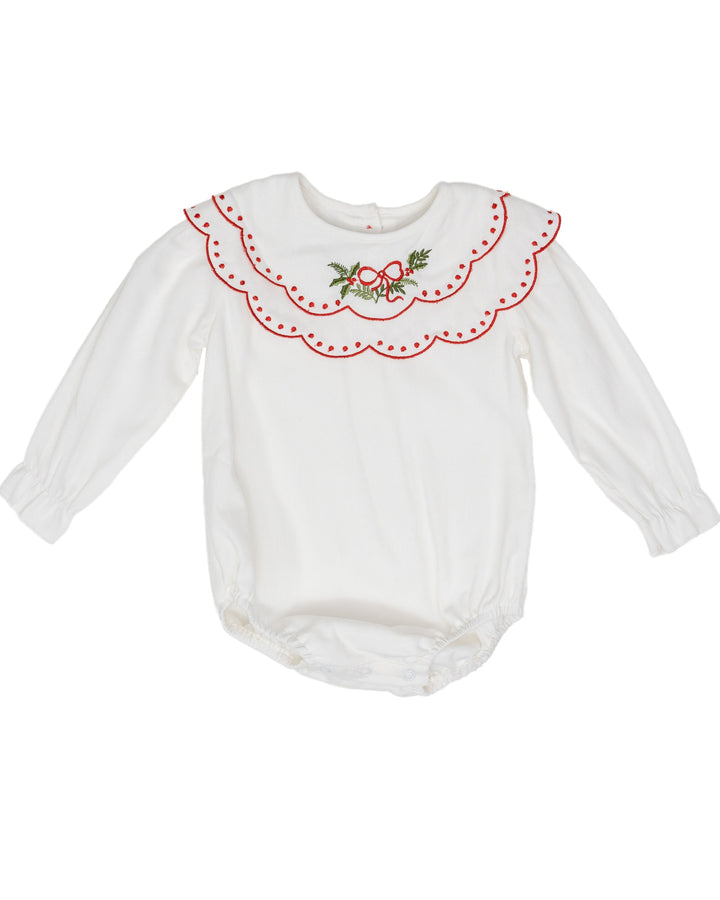 Blair White Holly Wreath Bubble