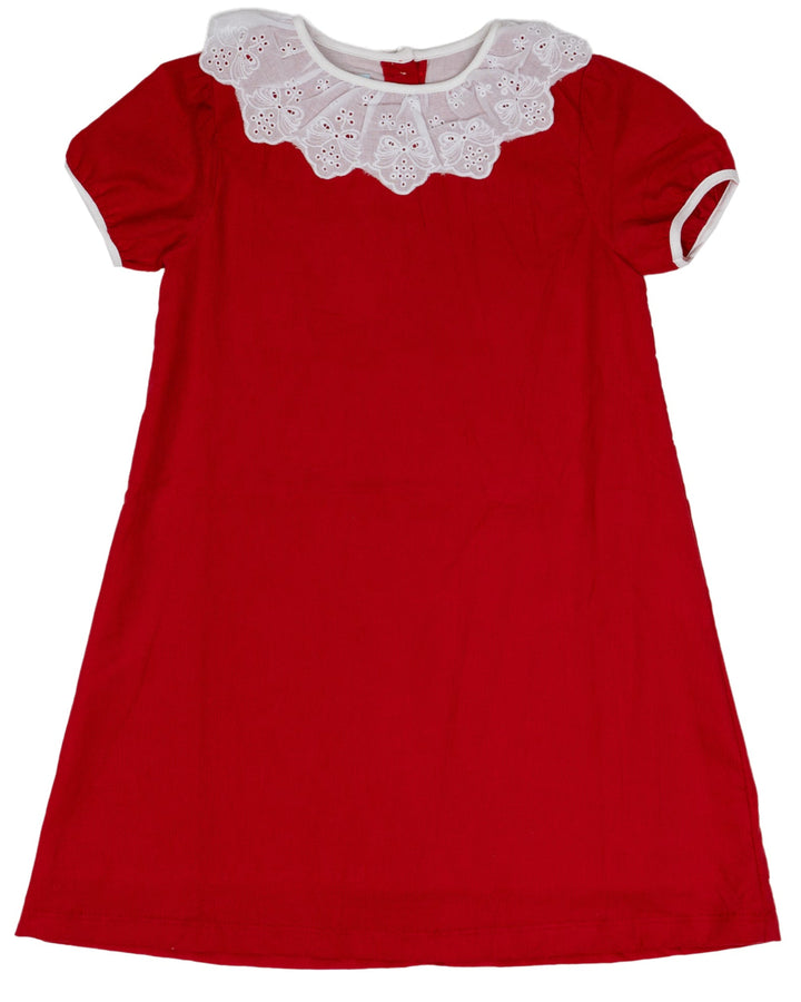 Melody Red Bow Cord Dress