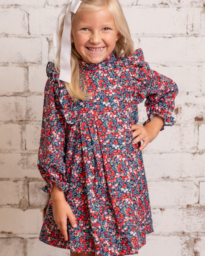 Eliza Red Poppy Dress