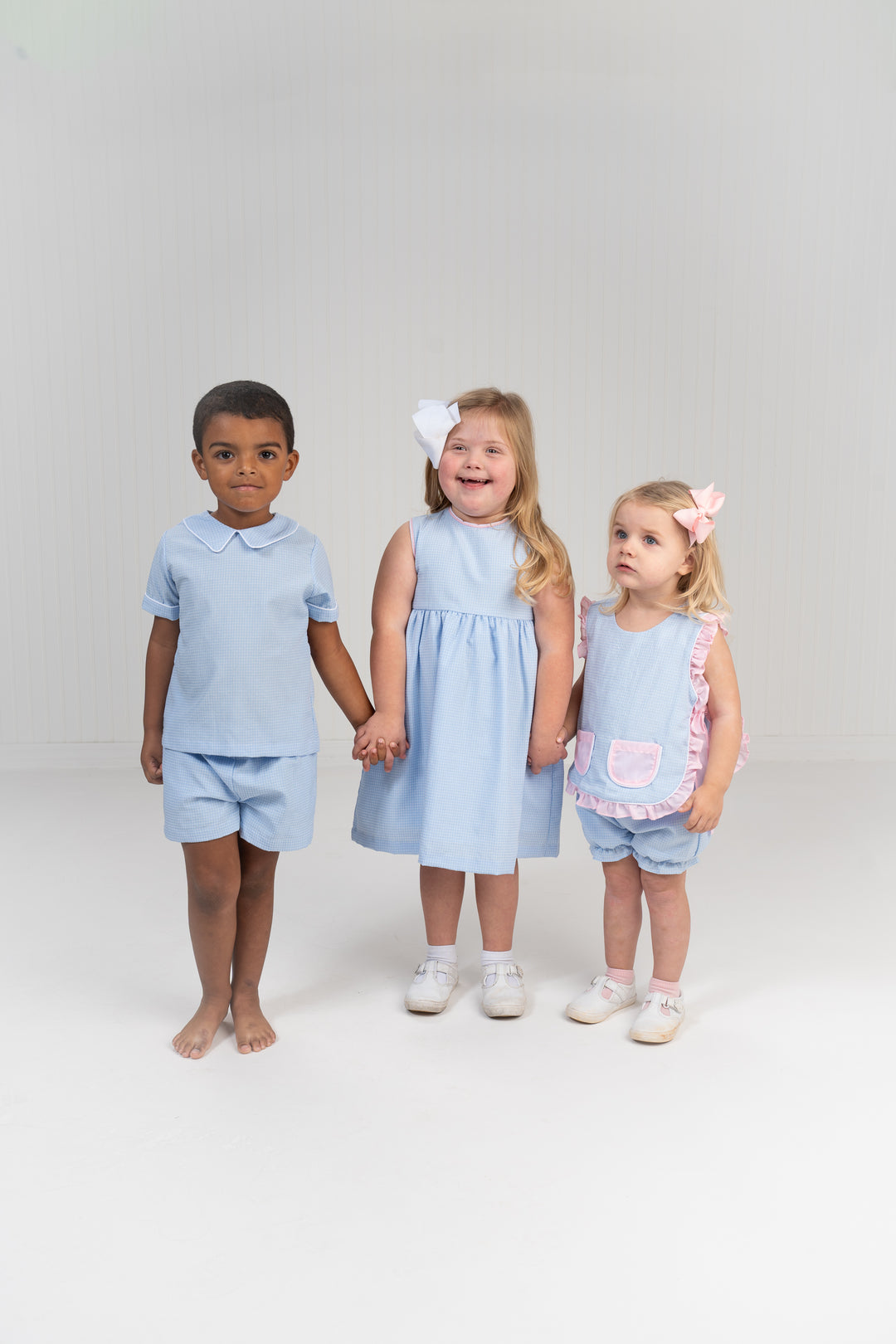 John Blue Check Short Set