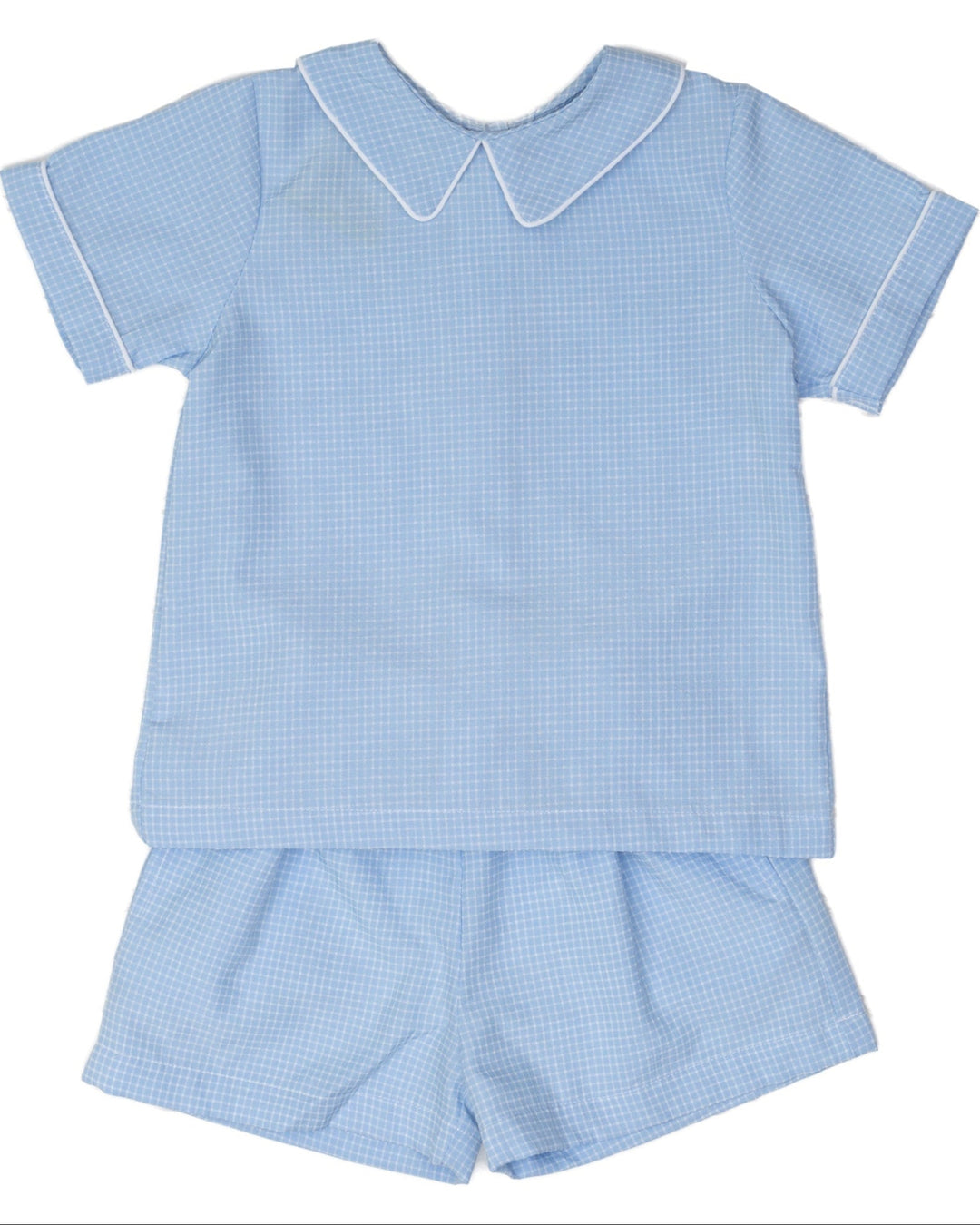 John Blue Check Short Set