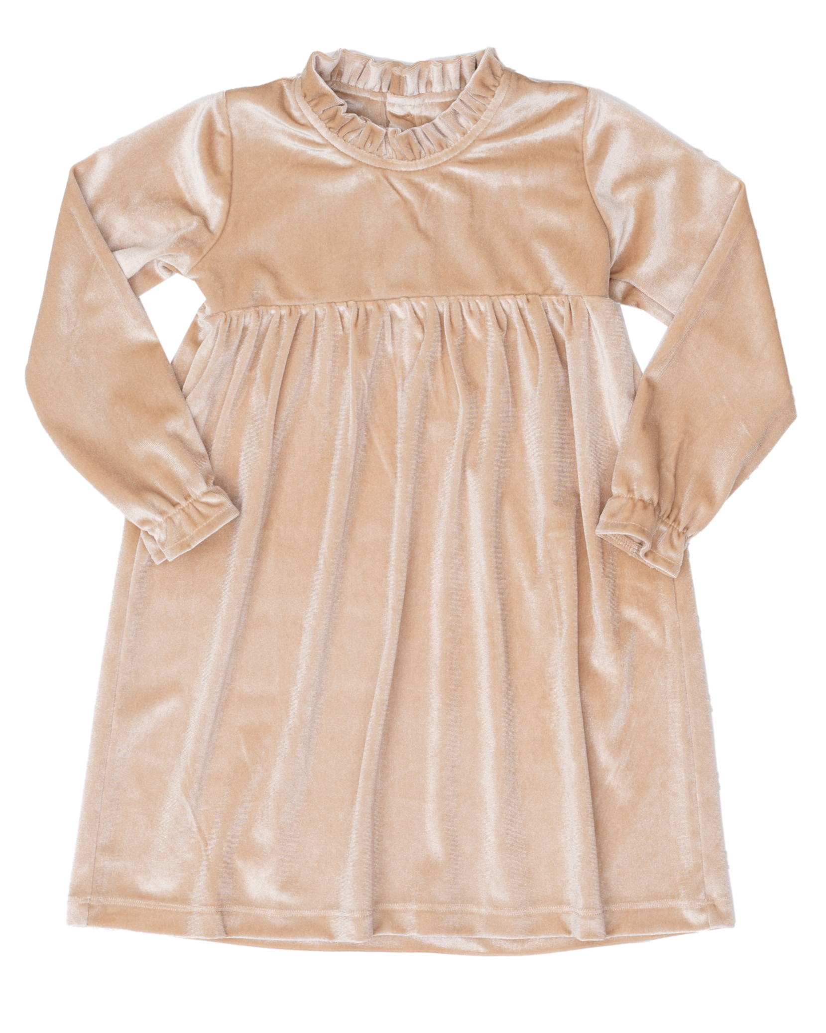 Kaitlin Champagne Velvet Dress 2