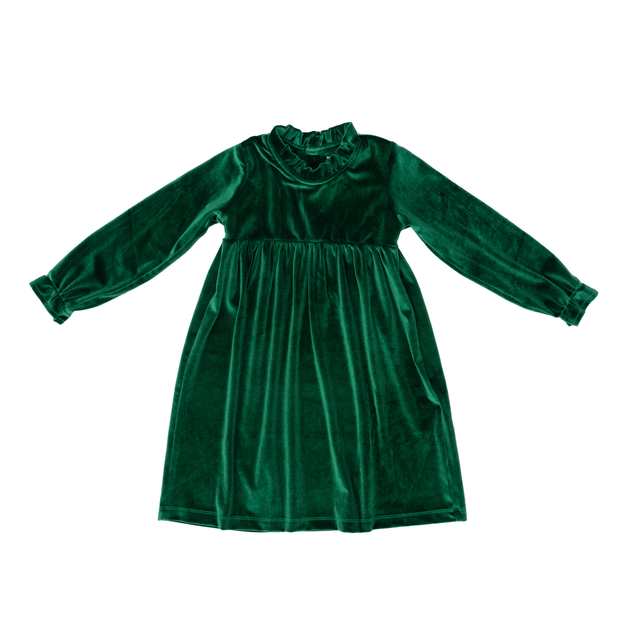 Dress Shops Online Gown in Peacock Green Velvet Fabric LSTV115382