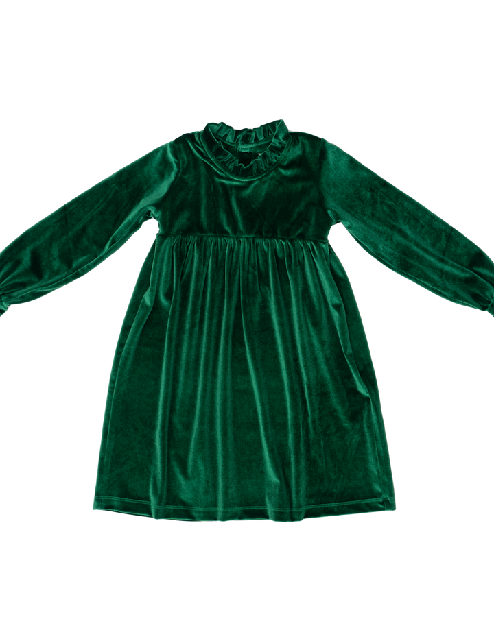 Kaitlin Green Velvet Dress