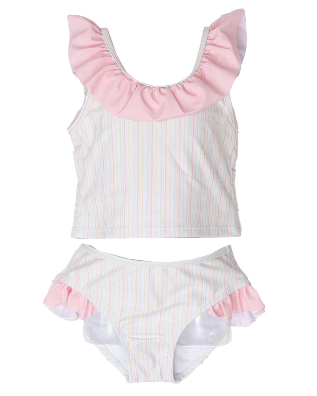 Seacrest Pastel Stripe Two-Piece Swimsuit