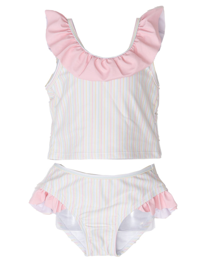 Seacrest Pastel Stripe Two-Piece Swimsuit