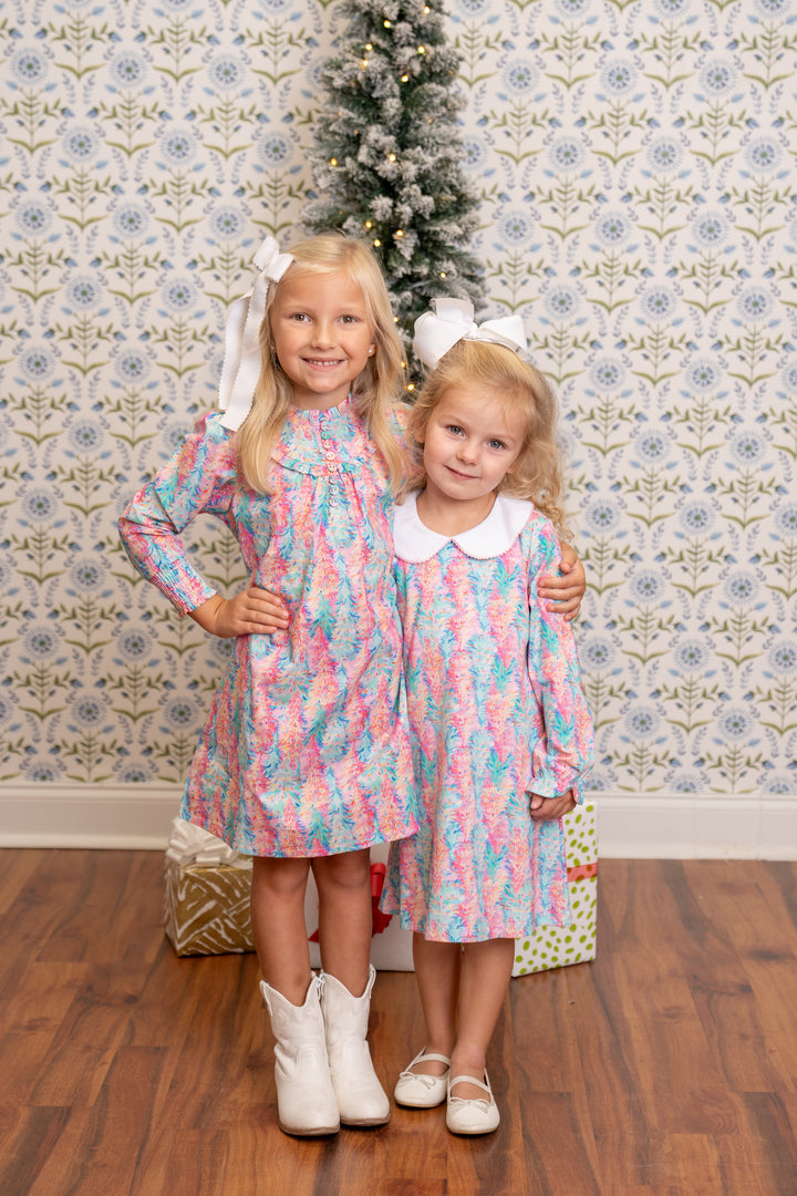 Presley Kait Whimsical Tree Long Sleeve Dress