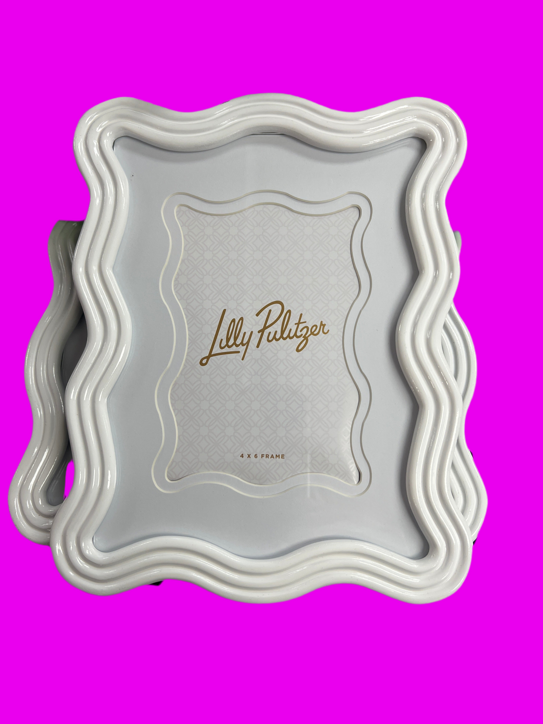 Wavy Picture Frame, Resort White