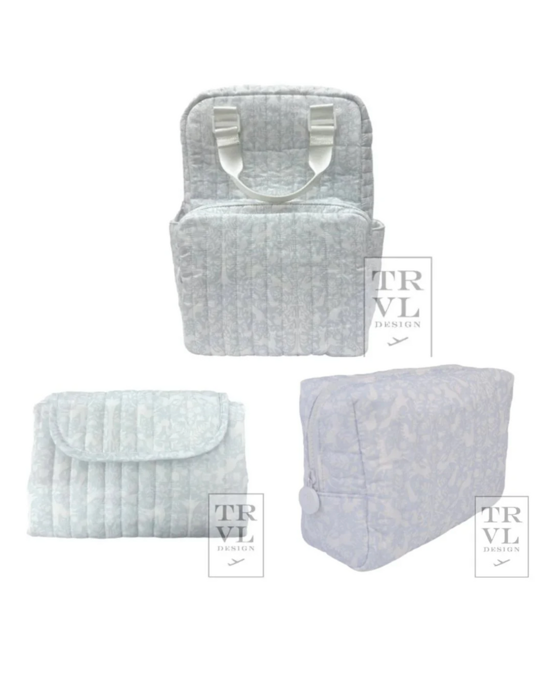 Quilted All You Need Bundle in Woodland Blue + Changer Mat + Everyday