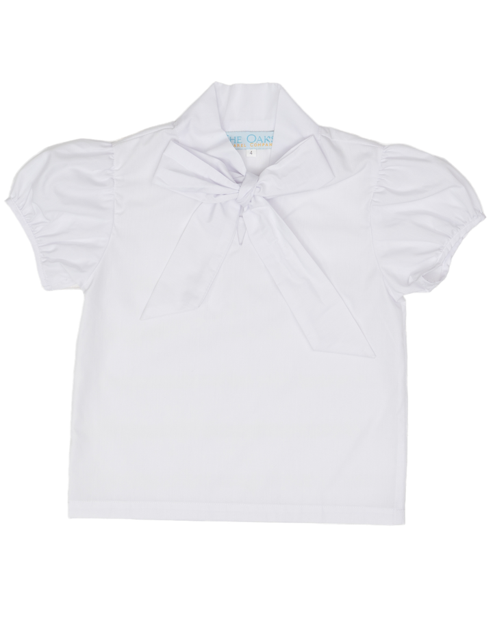 Jane Short Sleeve Bow Blouse