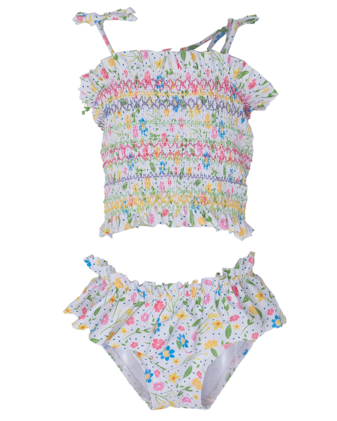 Santa Rosa Petite Floral Two Piece Swimsuit