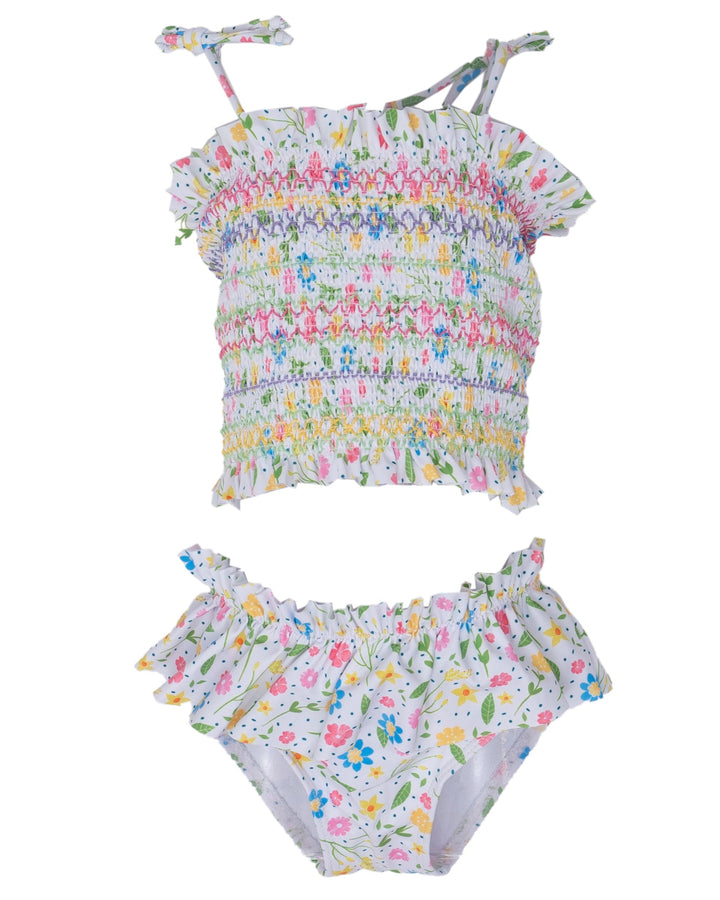 Santa Rosa Petite Floral Two Piece Swimsuit