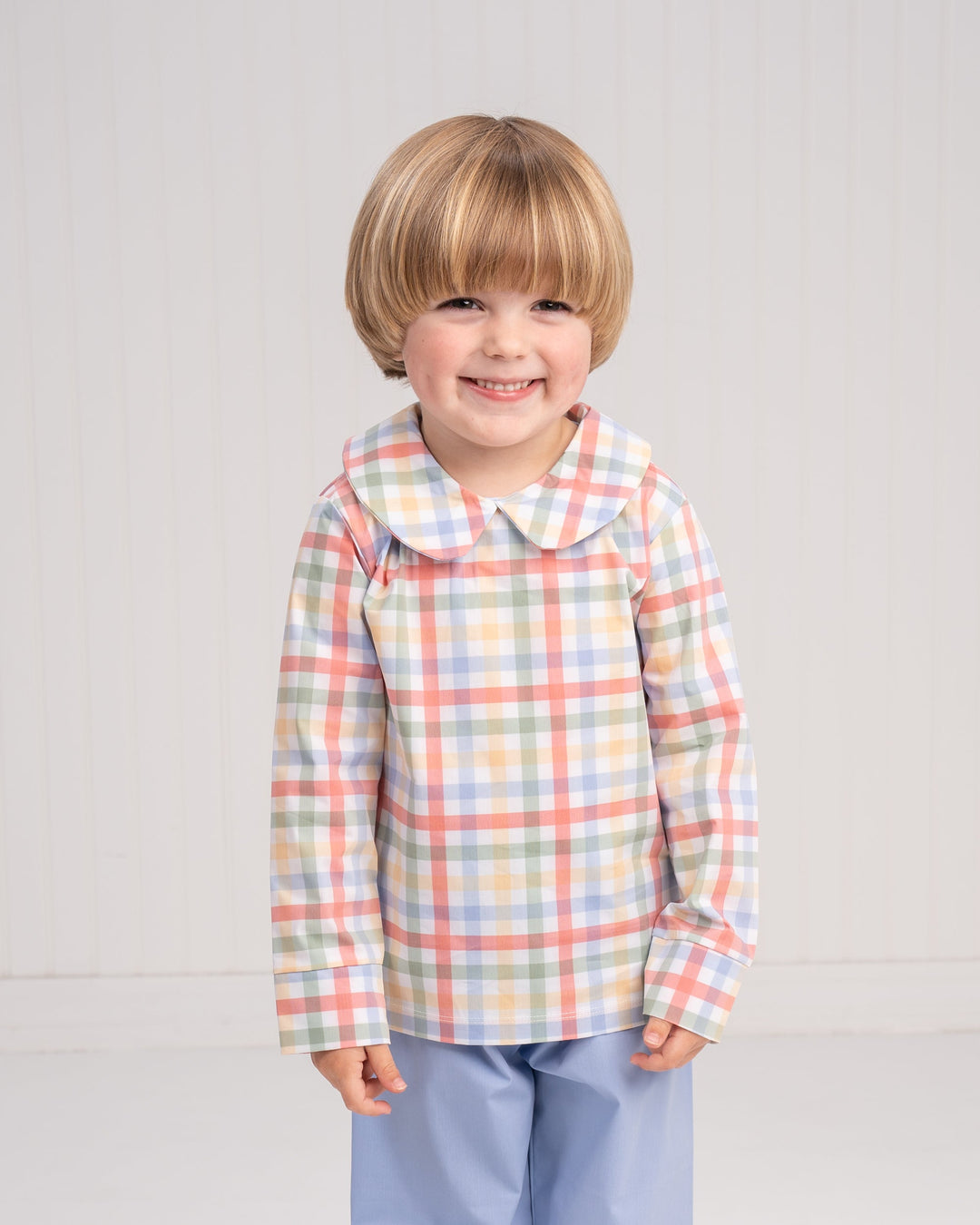 Harvest Gingham Boy's Pant Set