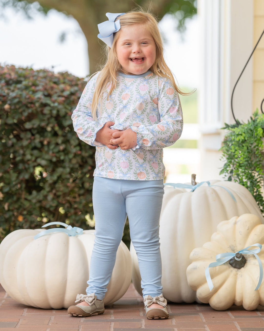 Mary Reese Pumpkin Block Legging Set