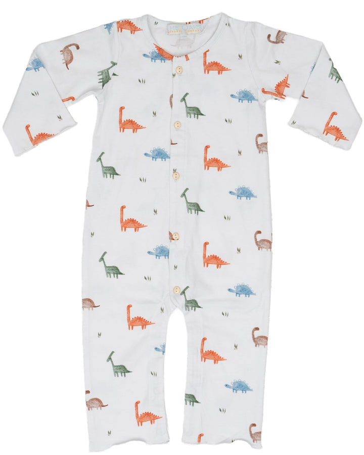 White Dino Boys Romper