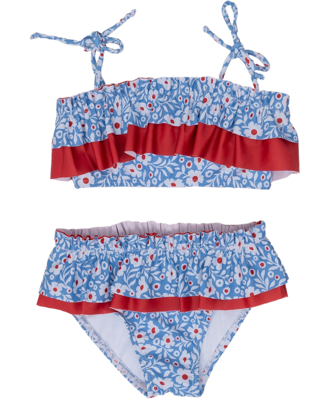 Sea Grove RWB Floral Two Piece Swimsuit