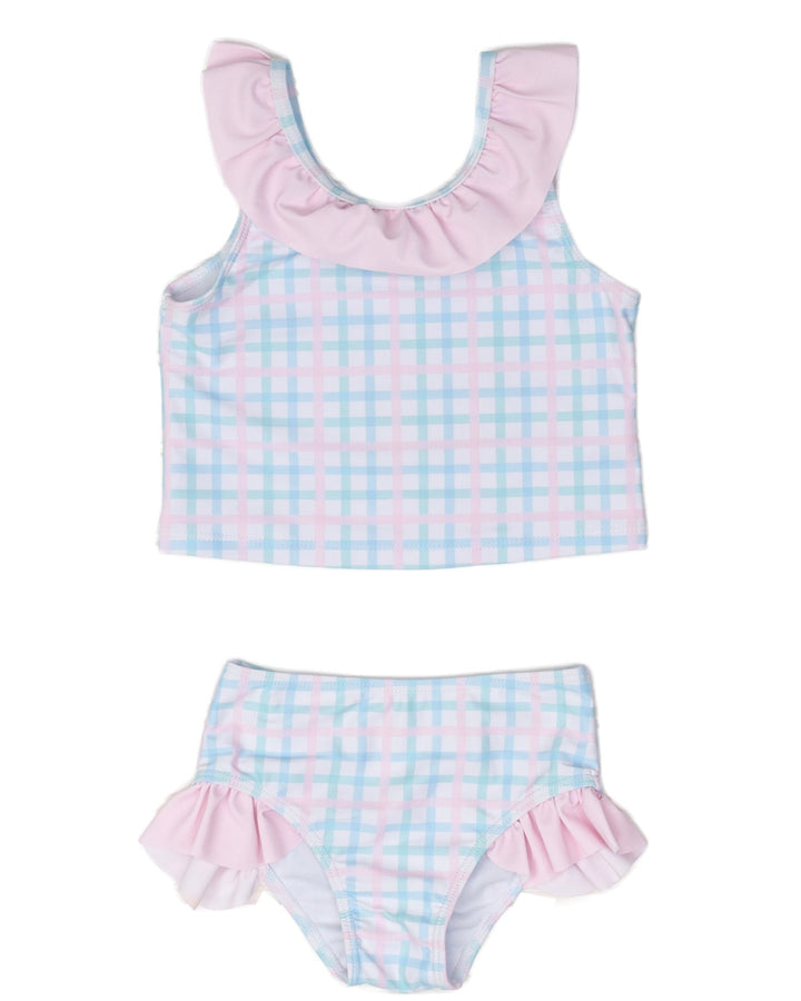 Seacrest Pastel Plaid Two Piece Swim UPF50