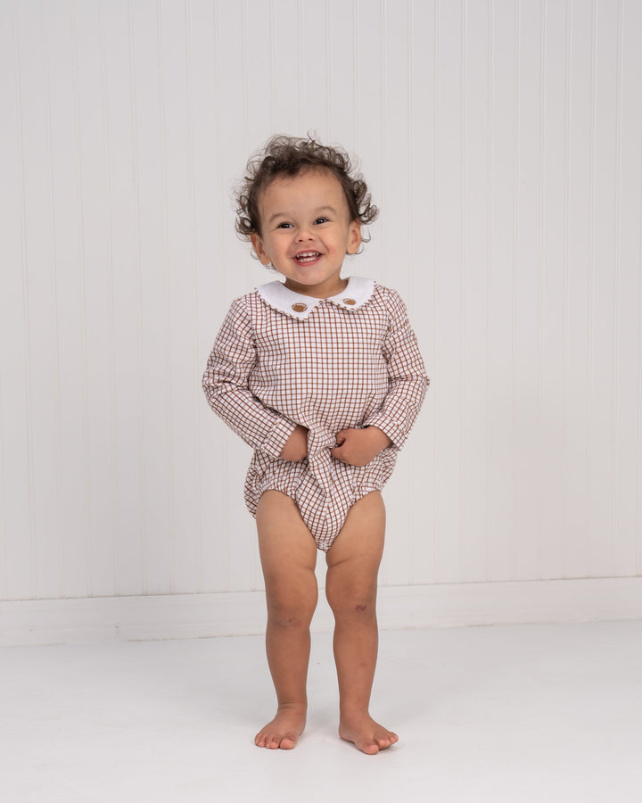 Baylor Football Brown Gingham Bubble