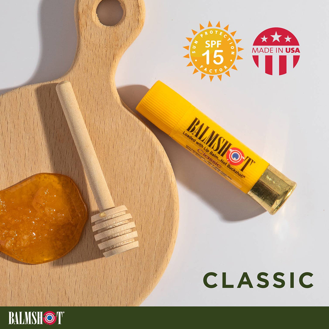 BALMSHOT Lip Balm - Classic Beeswax Lip Balm