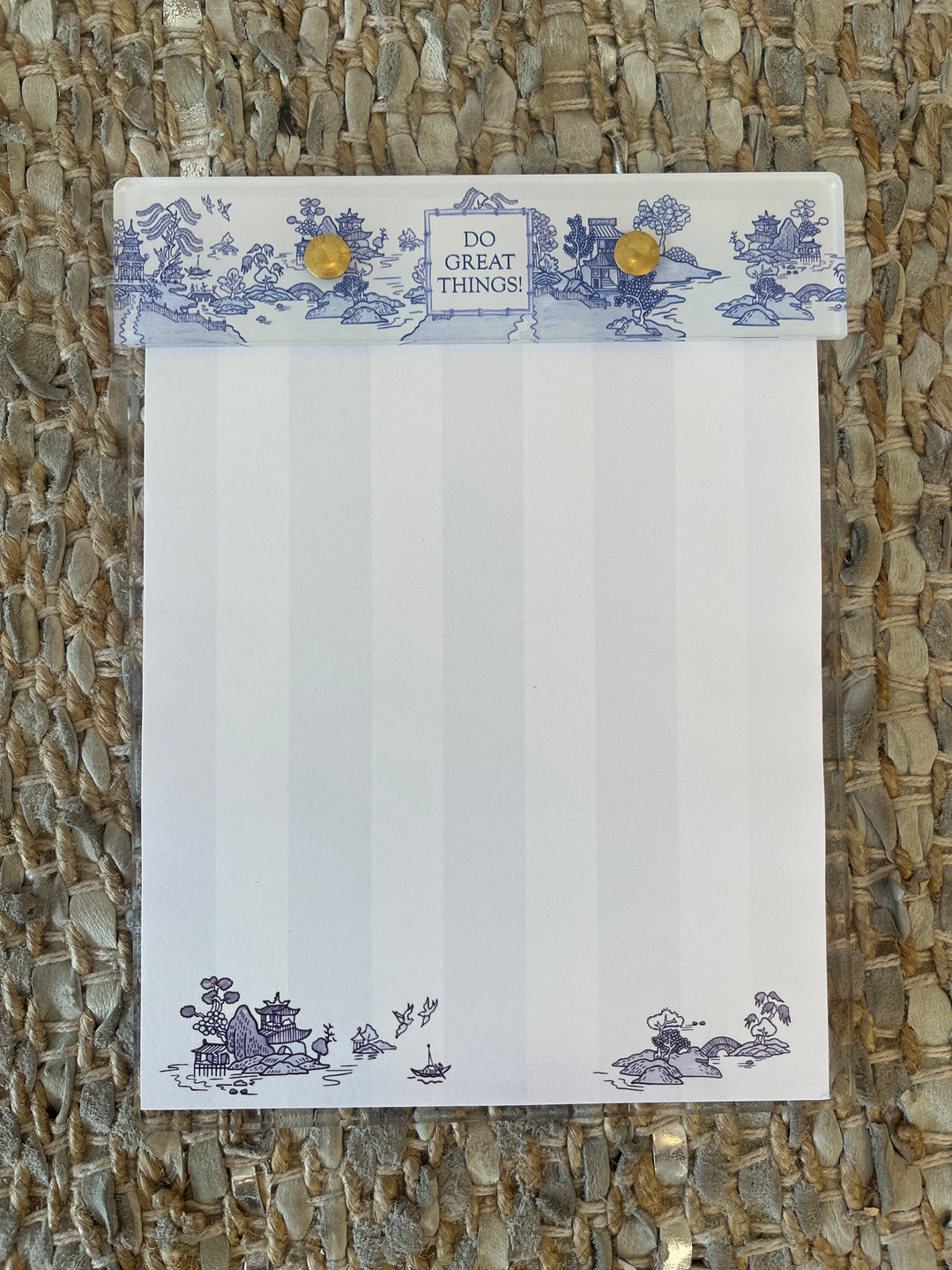 WS- Small- Notepad- Blue Willow Do Great Things