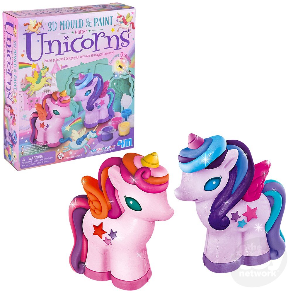 3D Mould & Paint/Glitter Unicorns
