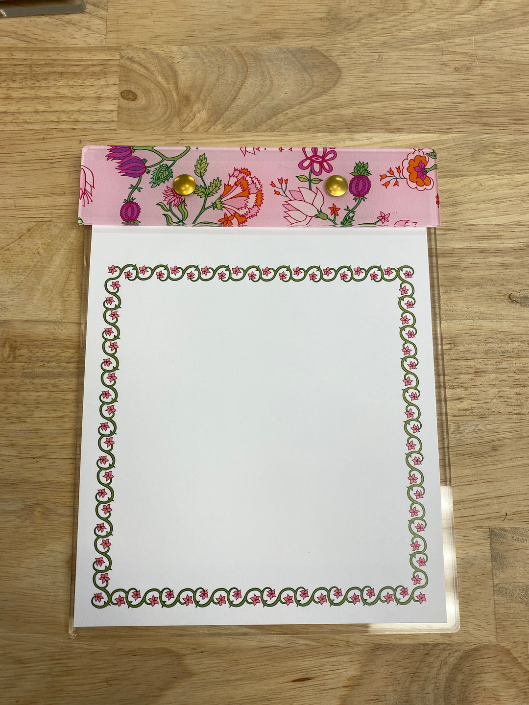 WS- Small Notepad- Block Flowers