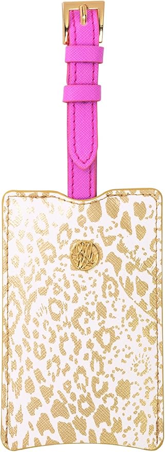 Luggage Tag, Gold Pattern Play