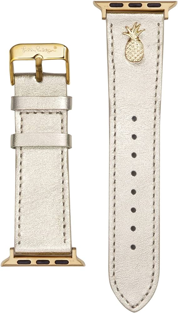 Leather Cuff Apple Watch Band, Gold