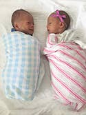 Birchwood Trading - Swaddle Blanket: Grey Gingham