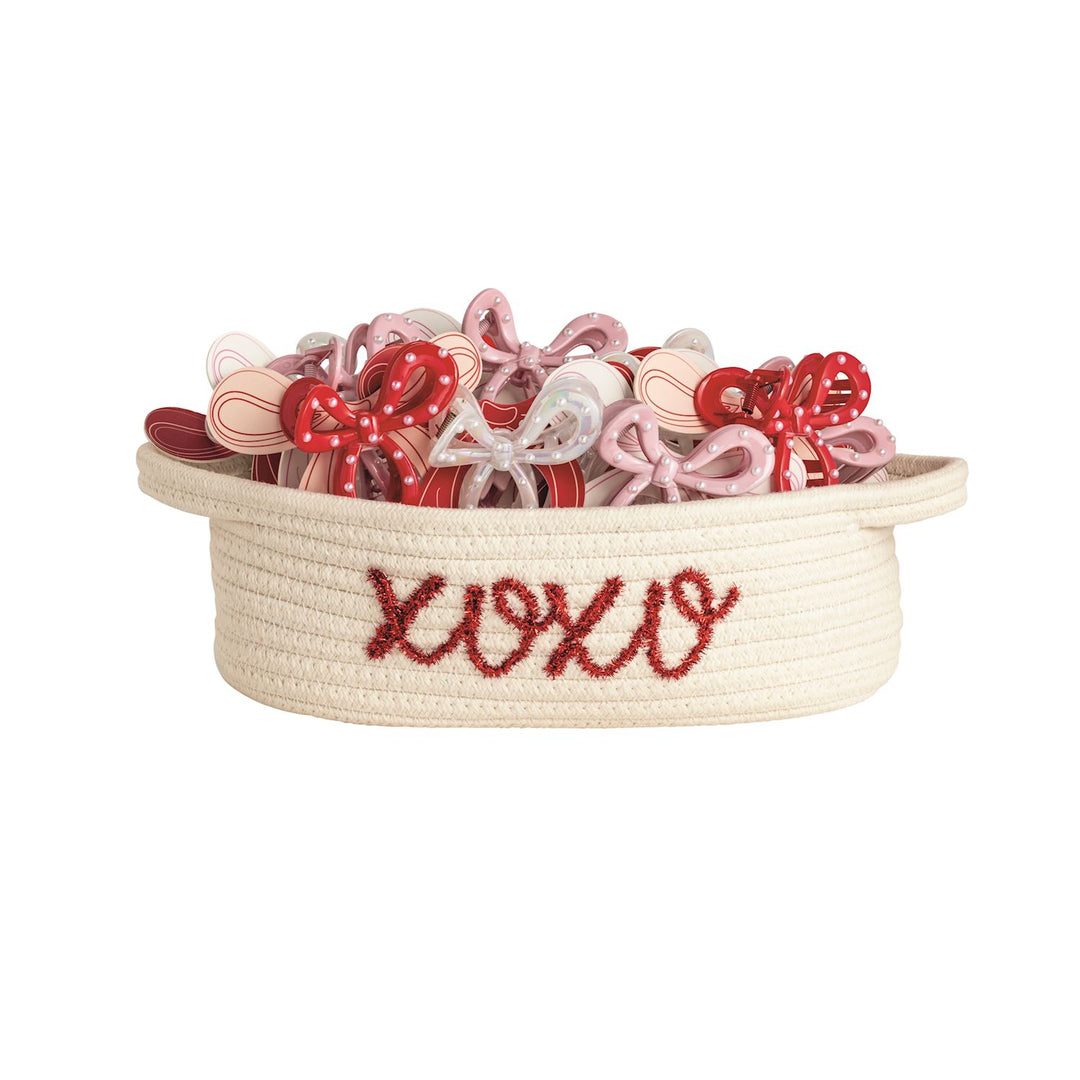 Valentine's Bow Claw Clips