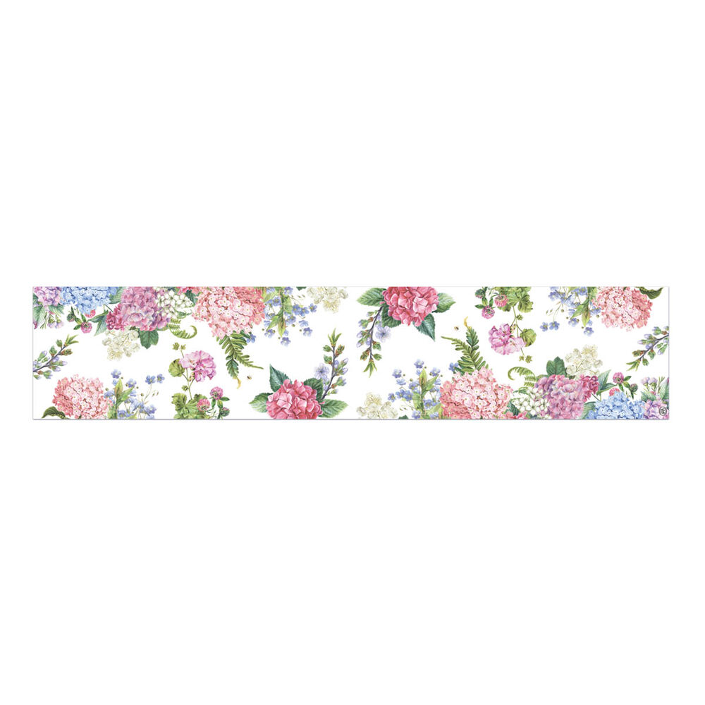Wild Hydrangea Cotton Table Runner