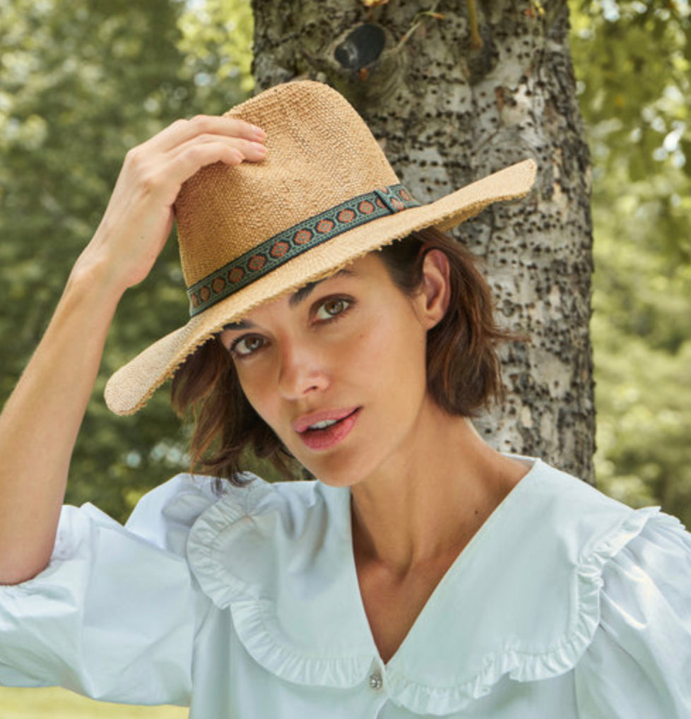 Powder Natasha  fedora hat Powder Natasha Hat Ditzy Petal Band | A Brilliant Disguise main image 4