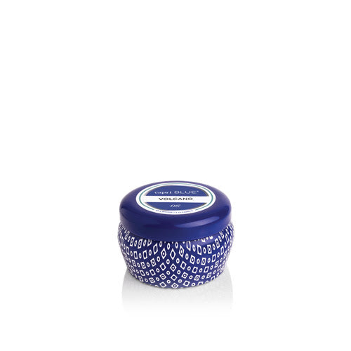 Volcano Signature Blue Mini Tin Candle
