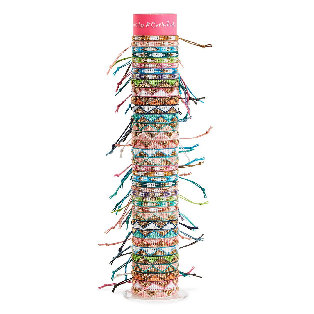 Cupcakes & Cartwheels Beaded Adjustable Bracelet