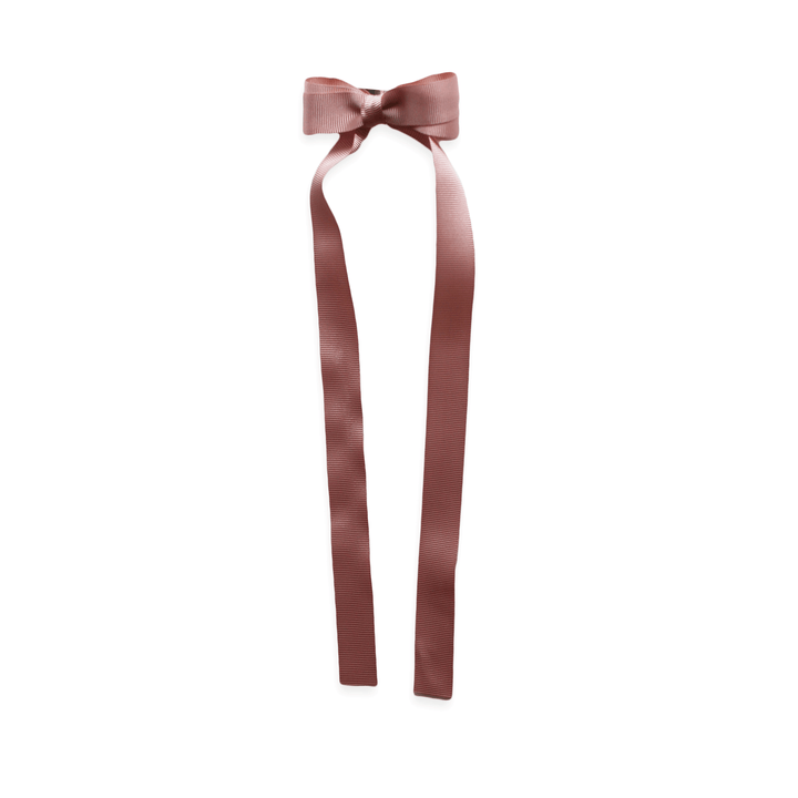 Eva's House Snap Clip - Grossgrain Long Tail Bow - 9 inches